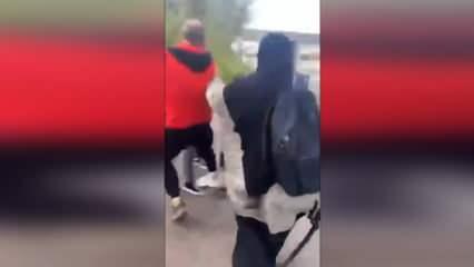 Fransız ırkçı saldırgan Müslüman kızların başörtülerine saldırdı
