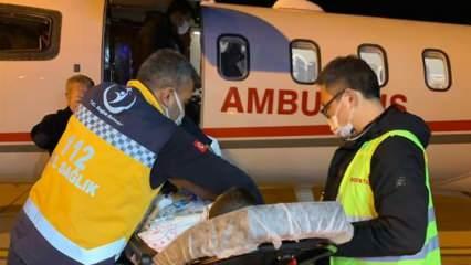 Mardin'deki çocuk hasta ambulans uçakla İstanbul'a nakledildi