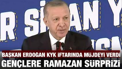 Cumhurbaşkanı Erdoğan'dan gençlere Ramazan sürprizi 
