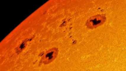Dünya'yı yutacak büyüklükte Güneş lekeleri gözlemlendi