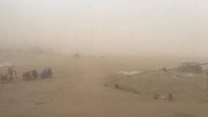 Konya’da kum fırtınası! 1 kişi hastanelik oldu
