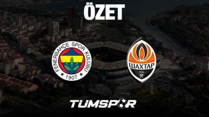 MAÇ ÖZETİ İZLE | Fenerbahçe 1-0 Shakhtar Donetsk (Goller, Arda Güler, İsak Vural, Ali Arda, Ruhan Arda)
