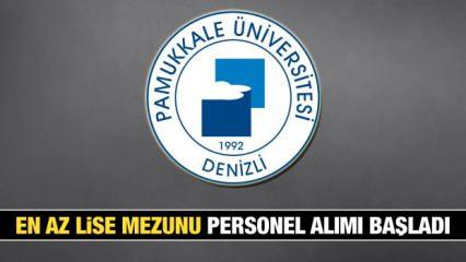 Pamukkale Üniversitesi KPSS 50 puan ile personel arıyor! Son başvuru ne zaman bitiyor?