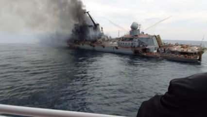 Rus gemisi Moskva'nın batmadan hemen önceki görüntüleri ortaya çıktı