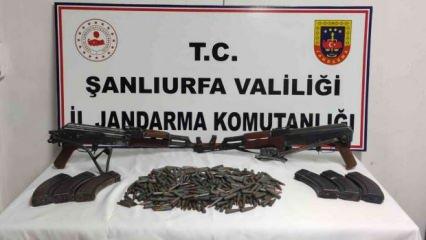 Şanlıurfa'da 2 uzun namlulu silah ve 323 mermi ele geçirildi