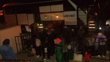 Ukrayna'dan tahliye edilen Ahıska Türkleri Tekirdağ'a geldi
