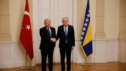 B.Hersek Devlet Başkanlığı Konseyi Başkanı Dzaferovic, TBMM Başkanı Şentop'u kabul etti