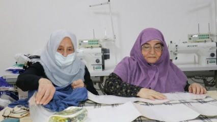 Malatya’da 78 yaşındaki Şaheste Teyze dikiş nakış öğreniyor   