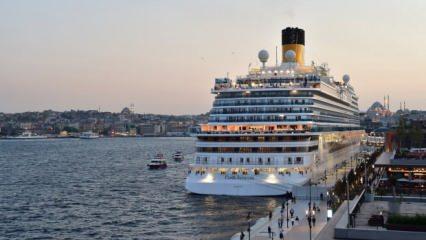 Tarihin en büyük yolcu gemisi Galataport İstanbul'da 