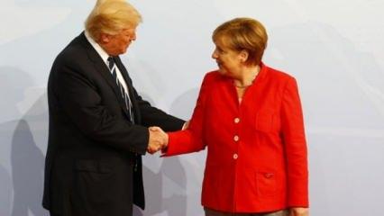 Trump: Merkel'e beyaz bayrak gönderdim