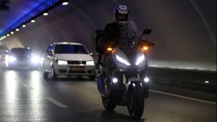 Avrasya Tüneli'nde bir ilk: Motosikletlerin geçişine izin verildi