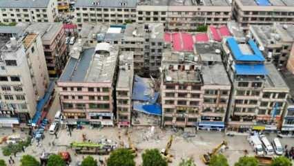 Çin'in Hunan eyaletinde çöken binadan 88 saat sonra bir kişi kurtarıldı