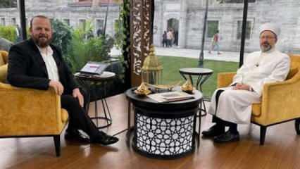 Diyanet İşleri Başkanı Erbaş, son iftarda Diyanet TV’ye konuk oldu