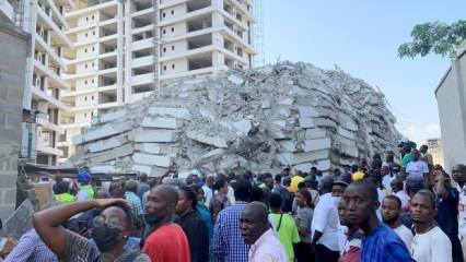 Nijerya'da 3 katlı bina çöktü: 8 ölü