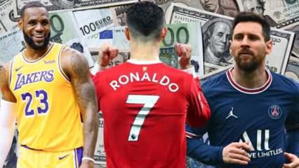 Bir yılda tam 125 milyon euro kazandı! Liste değişti, Cristiano Ronaldo ve Messi...