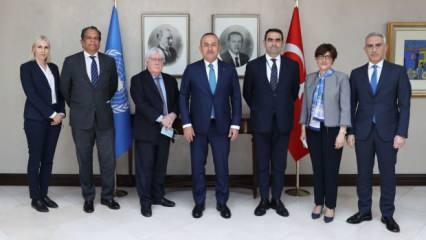 Bakan Çavuşoğlu, BM Genel Sekreter Yardımcısı Griffiths ile görüştü