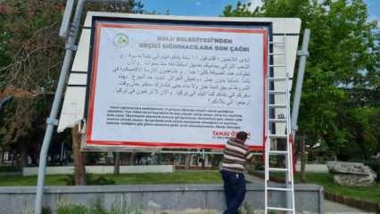 Bolu Belediye Başkanı Özcan'dan sığınmacılara Arapça "son çağrı"