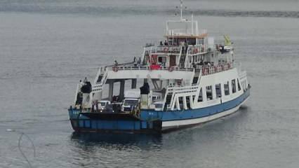 Çanakkale'de, adalara bazı feribot seferleri iptal edildi