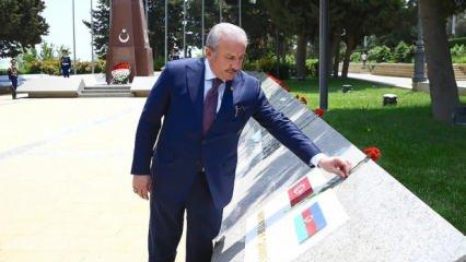 TBMM Başkanı Şentop, Bakü'de şehitlikleri ziyaret etti