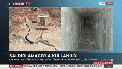 Fransız şirketi terör örgütü PKK için inşa etti... İşte terör tünelinden görüntüler