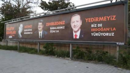 Kamptaki CHP'lilere Van'da  Menderes, Özal ve Erdoğan'lı pankart sürprizi 