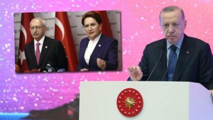 Tüm salonun ayakta alkışladığı sözler: Erdoğan'dan Kılıçdaroğlu ve Akşener'e çağrı