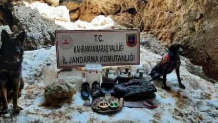 Kahramanmaraş'ta PKK'ya ait yaşam malzemesi ele geçirildi