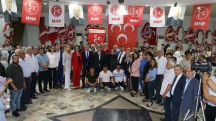 Adana'da 350 kişi törenle MHP'ye katıldı