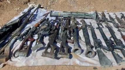 Pençe-Kilit Operasyonu bölgesinde PKK'ya ait çok sayıda silah ve mühimmatı ele geçirildi