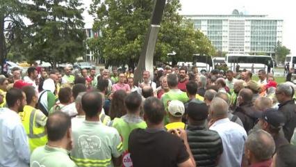 İBB'ye bağlı Ağaç AŞ çalışanları eylemde... "Bahanelerle 130 kişi işten çıkartıldı"