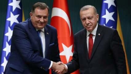 Bosna'da Sırp lider Dodik'ten Erdoğan açıklaması