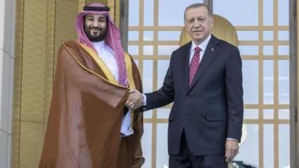 Cumhurbaşkanı Erdoğan ile Prens Selman'ın görüşmesi sona erdi