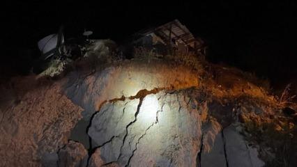 Karabük'te heyelan nedeniyle 5 ev boşaltıldı