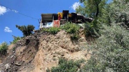 Karabük’te heyelan sonrası 5 ev boşaltıldı