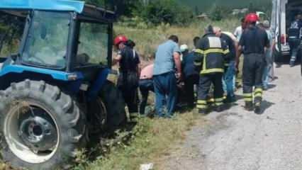Gediz'de traktör kazası: 2 ölü, 2 yaralı