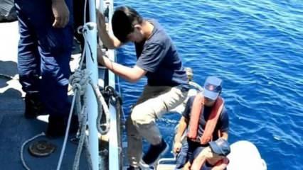 Yunanistan'ın ittiği 154 kaçak göçmen kurtarıldı