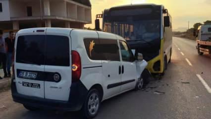 Bursa'da halk otobüsüyle çarpışan hafif ticari aracın sürücüsü öldü