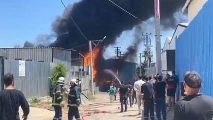 Son Dakika: Gebze'de boya fabrikasında yangın!