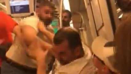 Kadıköy metroda alkol kavgası: Yolcular araya girdi!