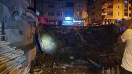 Kısıklı'da binanın duvarı çöktü: Vatandaşlar tahliye edildi