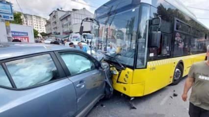 Küçükçekmece’de kaza yaptıkları aracı bırakıp kaçtılar