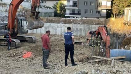 Şişli'de inşaatın temelinde toprak altında kalan 2 işçi kurtarıldı