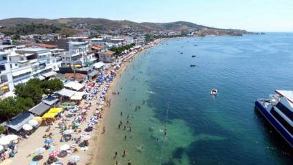 Avşa, Ekinlik ve Marmara Adası'na bayramda ziyaretçi akını; nüfus 20 kat arttı