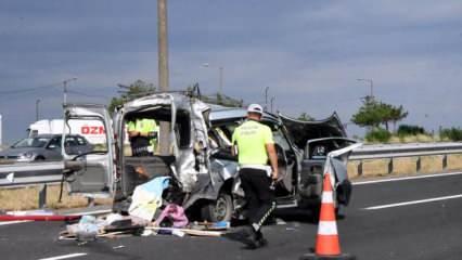 Tekirdağ'da feci kaza: Aynı aileden 4 kişi öldü