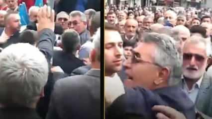 Akşener'in ziyaretinde yine skandal görüntüler! Korumalar vatandaşlara saldırdı