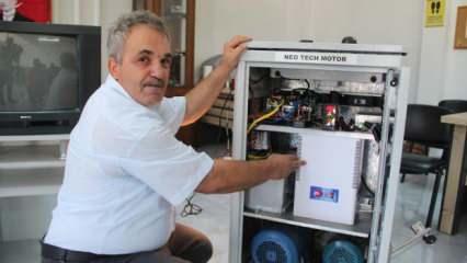 Antalya'da bir girişimci üretti! Yakıtsız çalışan jeneratör için patent bekleniyor