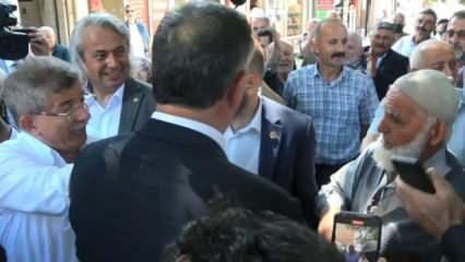Davutoğlu, Giresun'da vatandaşın tepkisiyle karşılaştı