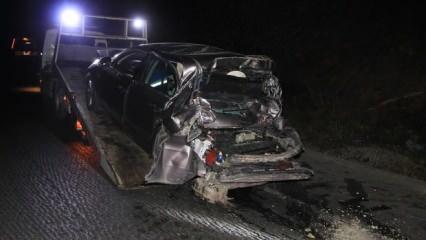 Manisa'da zincirleme kaza: Çarpışan araçtakiler koşarak kaçtı