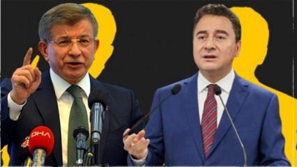 Babacan ve Davutoğlu'nun partileri birbirine girdi! 6'lı masada kavga