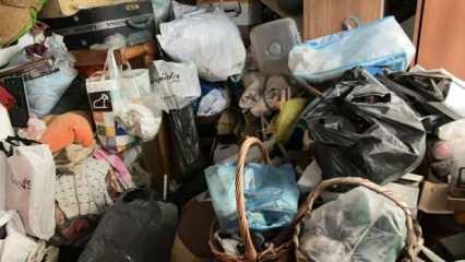 Çekmeköy’de 6 yıldır biriktirdiği çöpleri torunu ihbar etti!